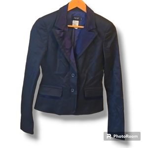 Exte Black Navy Tuxedo Blazer